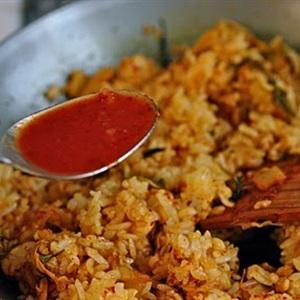 Cách làm cơm rang kim chi thịt nguội