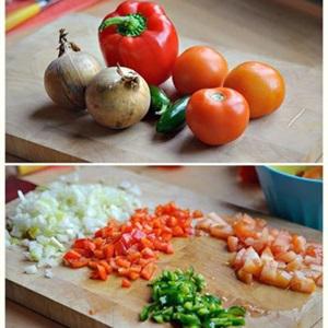 Cách làm cơm rang ngũ sắc