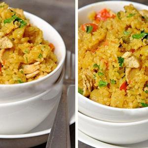 Cách làm cơm rang ngũ sắc