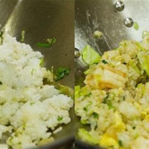 Cách làm cơm rang trứng tôm