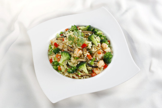 Cơm rau củ nấm hương