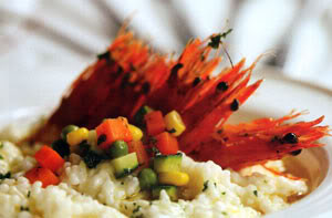 Cơm sữa nấu tôm