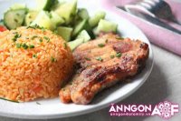 Cơm sườn cốt lết vừa đẹp vừa ngon