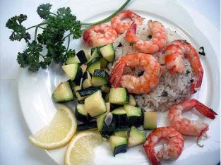 Cơm tôm vị chanh