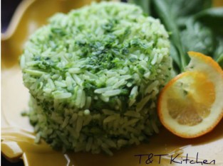 Cơm trộn cải bó xôi