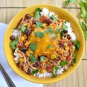 Cách làm cơm trộn taco gà cay