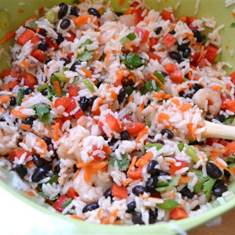 Cách làm cơm trộn tôm