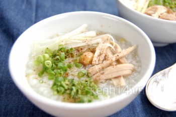 Công thức cháo gà thơm ngon, bổ dưỡng cho mẹ bầu