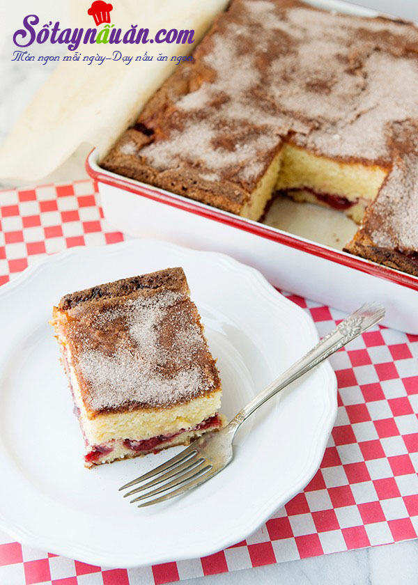 Công thức cho bánh bông lan cherry nướng thêm ngon