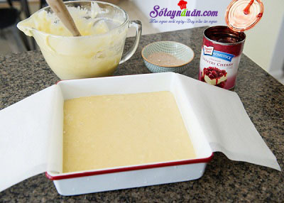 Công thức cho bánh bông lan cherry nướng thêm ngon