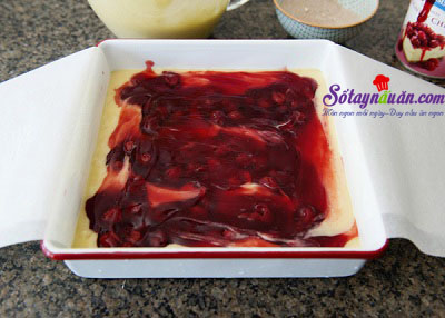 Công thức cho bánh bông lan cherry nướng thêm ngon