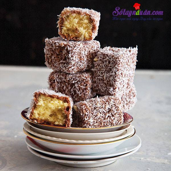 Công thức cho món bánh lamington xinh xắn từ nước Úc