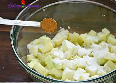 Công thức cho món bánh táo phủ đường kiểu Đức