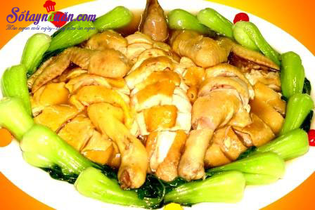 Công thức cho món gà hấp cải bẹ xanh ngon đúng điệu