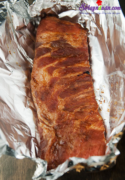 Công thức cho món sườn nướng ướp nước táo ngon mê mẩn