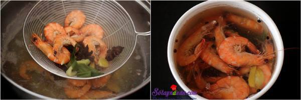 Công thức cho món tôm luộc quế, hoa hồi ngon mê ly