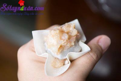 Công thức cho món xíu mại nhân tôm ngon ngọt đưa cơm