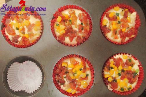 Công thức làm bánh bông lan nhân mặn siêu ngon