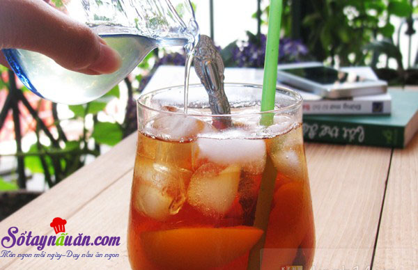 Công thức pha trà đào ngon chuẩn vị Sài Gòn