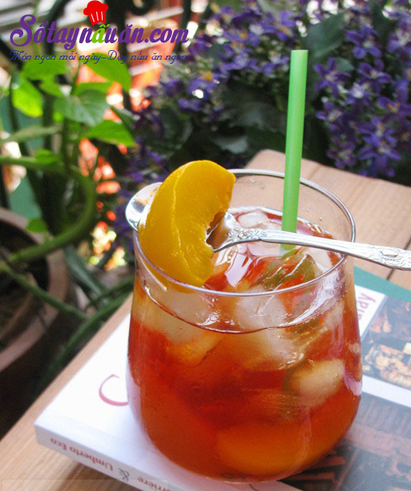 Công thức pha trà đào ngon chuẩn vị Sài Gòn