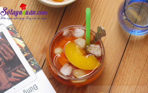 Công thức pha trà đào ngon chuẩn vị Sài Gòn