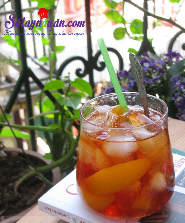 Công thức pha trà đào ngon chuẩn vị Sài Gòn