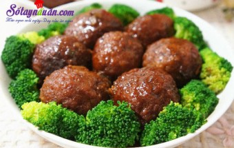 Công thức thịt viên trứng cút sốt lạ miệng