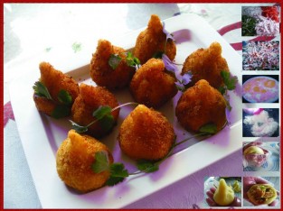 Coxinha nhân phô mai thịt gà