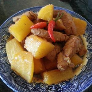 Củ cải trắng kho thịt