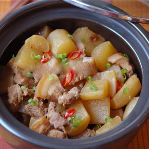 Cách làm củ cải trắng kho thịt