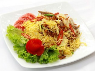 Củ năng xào mực