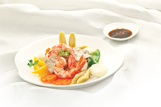 Củ năng xào tôm thịt