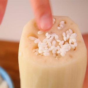 Cách làm củ sen nhồi gạo nếp
