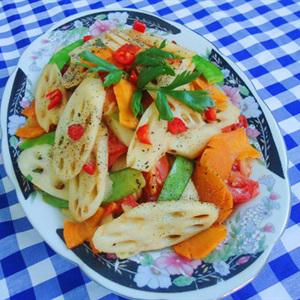 Cách làm củ sen xào chay