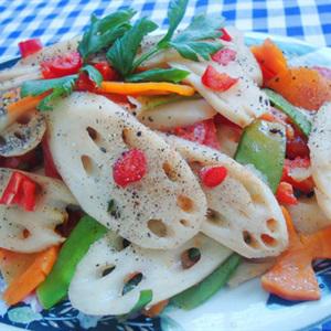 Cách làm củ sen xào chay