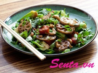 Củ sen xào cúc vu