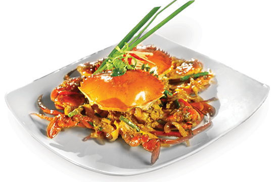 Cua xào xốt tương