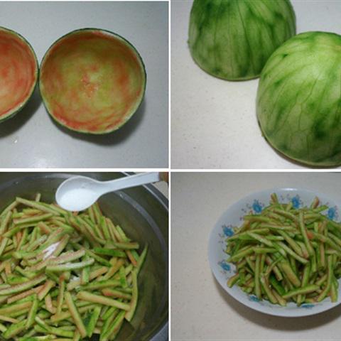 Cách làm cùi dưa hấu ngâm muối