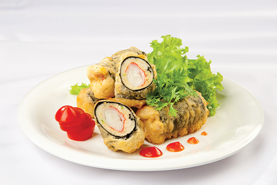 Cuộn rong biển chiên giòn