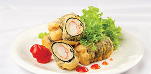 Cuộn rong biển chiên giòn