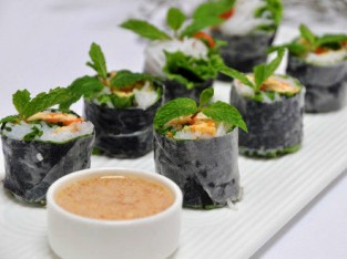 Cuốn rong biển gà xé