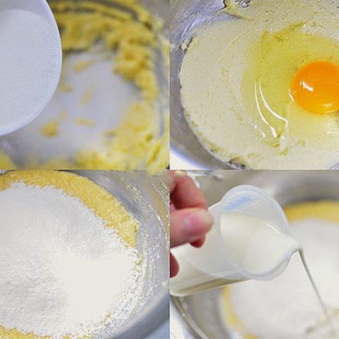 Cách làm cupcake bông lan trứng muối