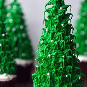 Cách làm cupcake hình cây thông noel