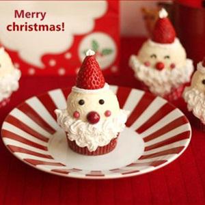 Cách làm cupcake hình ông già noel