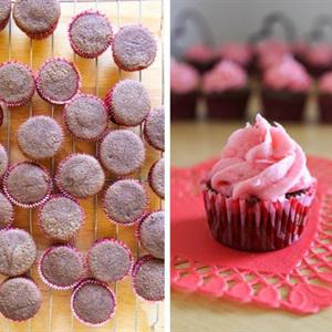 Cách làm cupcake hương dâu tây