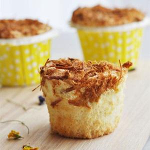 Cách làm cupcake phô mai chà bông