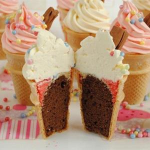 Cách làm cupcake vỏ ốc quế