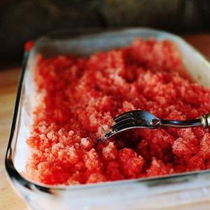 Cách làm đá bào dưa hấu