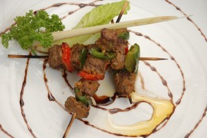 Đà điểu xiên nướng