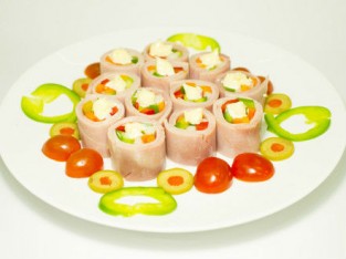 Dăm bông cuộn ngũ sắc